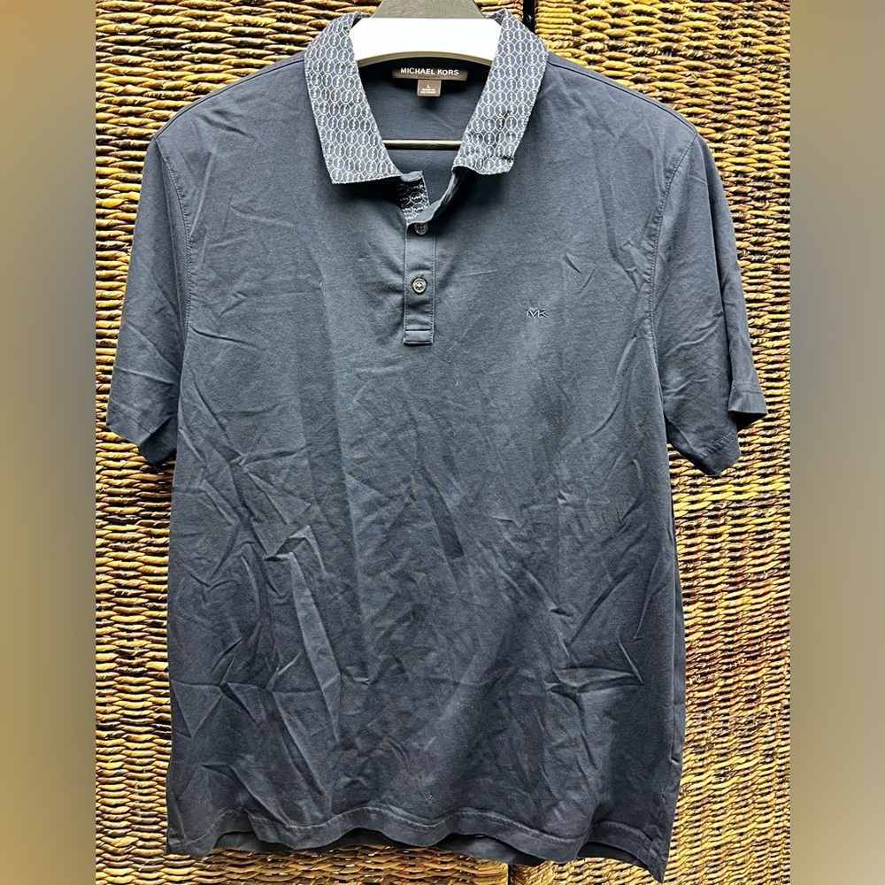 Michael Kors Men's‎ Navy Polo Shirt- Large
